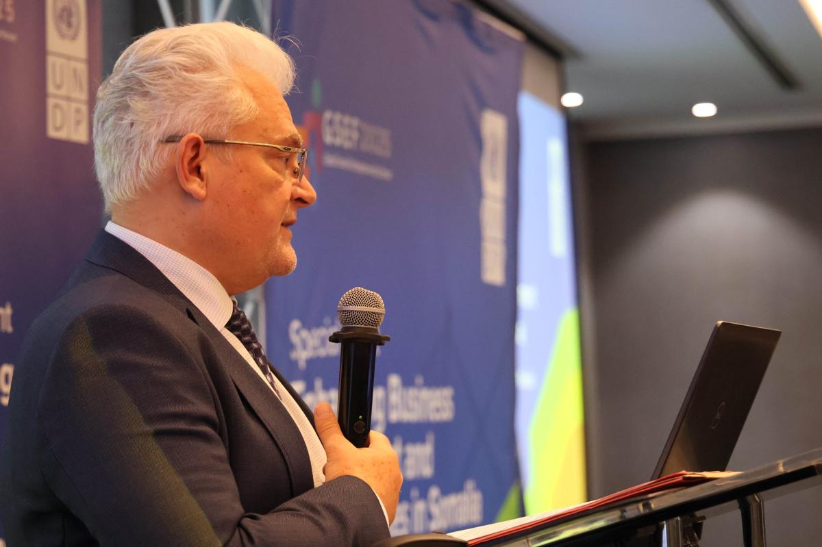Lionel Laurens addressing the GSEF 2025 Forum